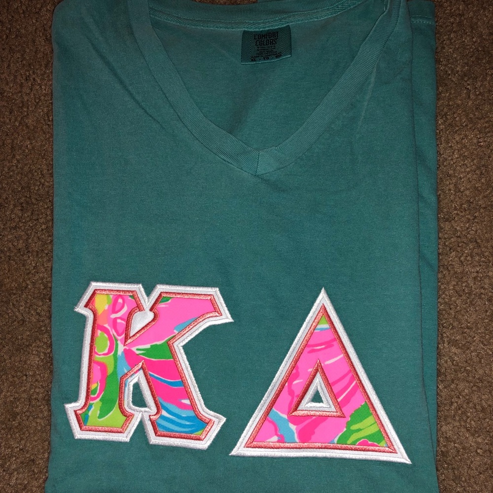 Kappa Delta Stitched Letter Shirt